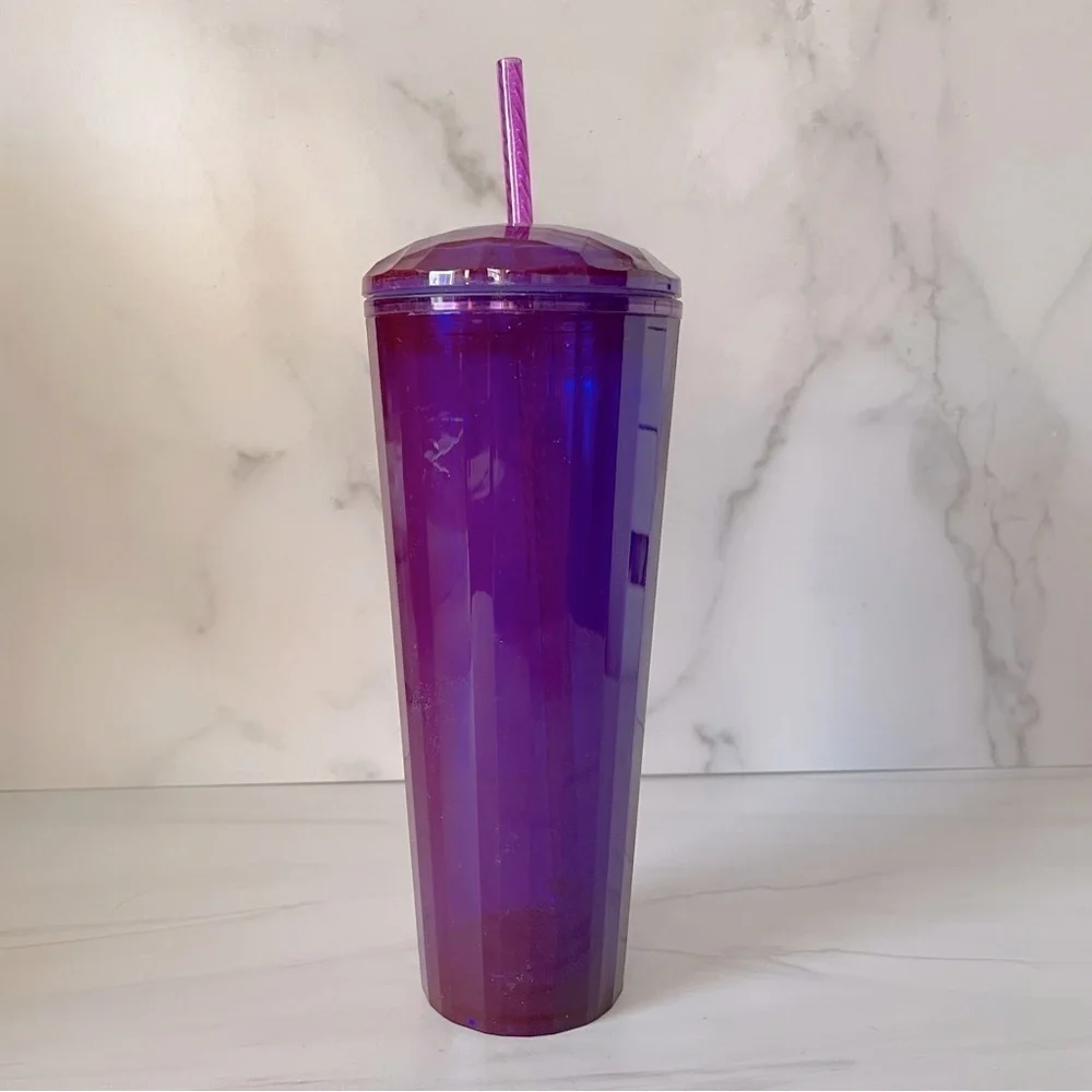 Starbucks 2021 Purple Kaleidoscope  24 oz. Venti Cold Cup Dome Tumbler- NWT
